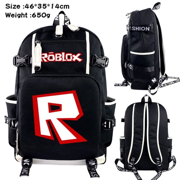 ROBLOX mochila con patrón periférico de mundo Virtual para hombres y mujeres, Bolsa Escolar con estampado de dibujos animados, informal, a la moda, combina con todo