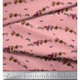 thumbnail image 3 of Soimoi Poly Georgette Fabric Colorful Bird Printed Craft Fabric by the Yard 42 Inch Wide, 3 of 3