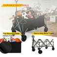 thumbnail image 6 of COOS BAY Heavy-Duty Folding Collapsible Utility Wagon, Black, 6 of 7