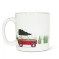 thumbnail image 2 of Set of 4 Old Red Car Carrying A Christmas Tree Mug, 2 of 3