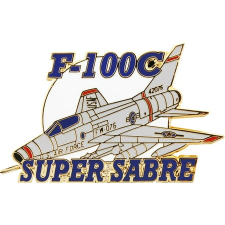 F-100C Super Sabre Airplane Pin 1 1/2