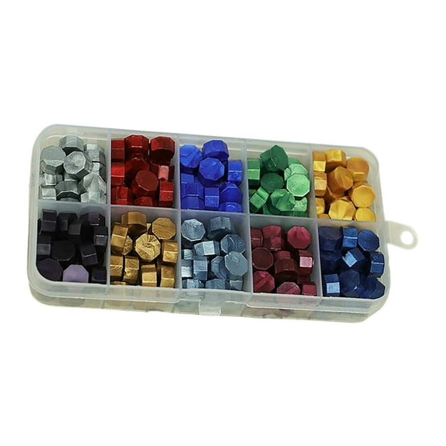 koolsoo 600Pcs Multi Color Seal Beads DIY for Cards Envelopes Wedding Invitation Mixed Colors