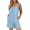 #06 Sky Blue 【Daily Essentials: Mix & Match All Colors】, variant on Women's Suspender Romper Jumpsuit Shorts Summer Casual Breathable Solid Color Lounge Wear Beach Vacation Travel Essentials for Women | Aestivo,Dark Gray L