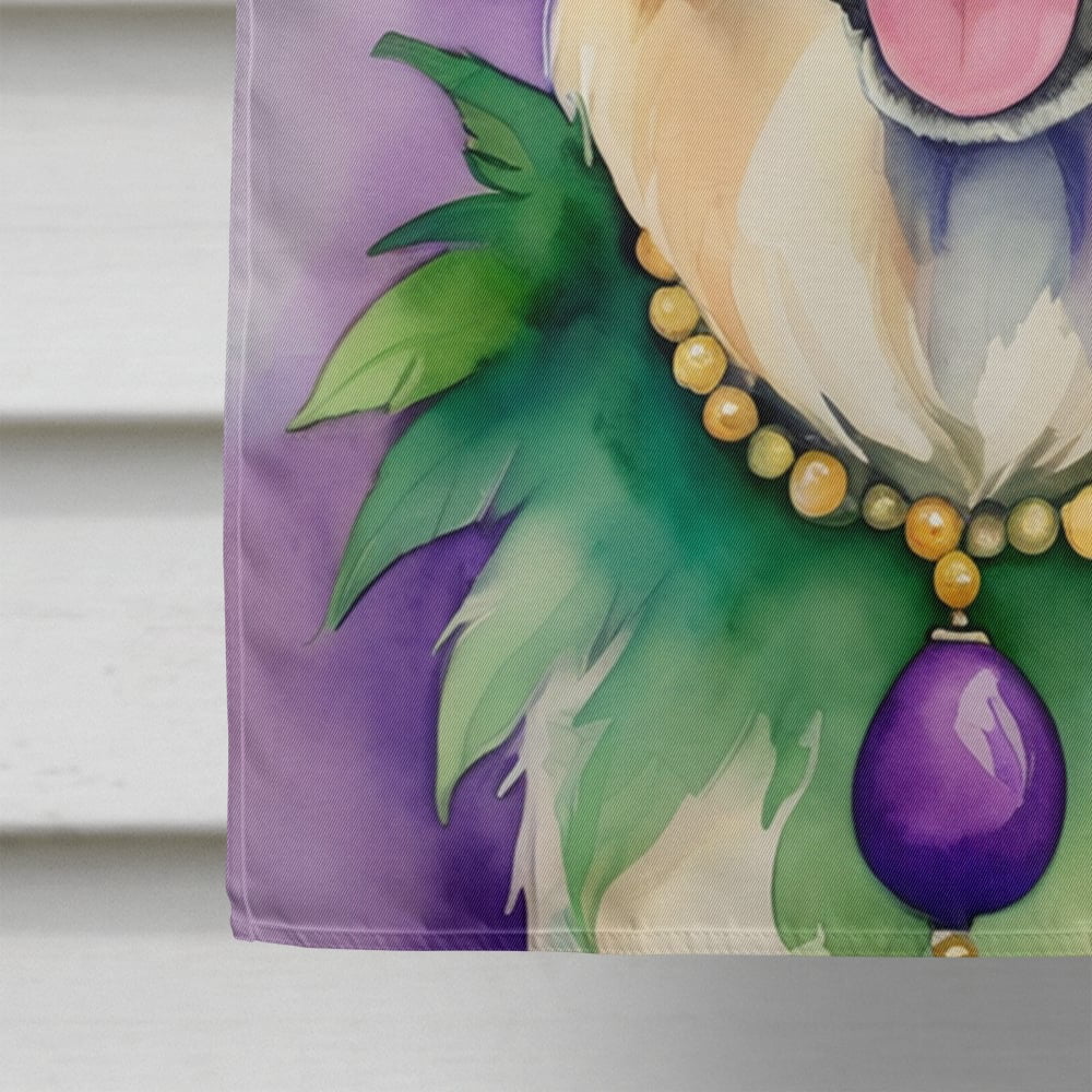 Anatolian Shepherd Dog King of Mardi Gras House Flag 28 in x 40 in