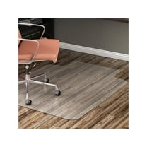 Lorell, LLR69168, Hard Floor Wide Lip Vinyl Chairmat, 1 Each, Clear