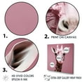 thumbnail image 3 of Designart "Romantic Stance Of Pink Giraffe I" Animals Giraffe Wall Decor, 3 of 7
