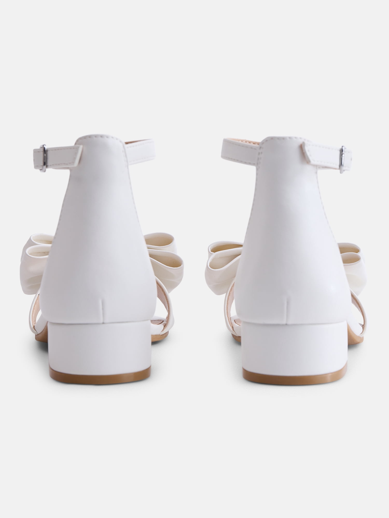 Wonder Nation Little and Big Girls Fashion Bow Heel Dress Shoes