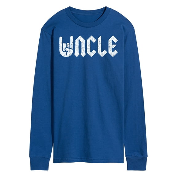 Instant Message - Uncle Rock and Roll Design - Men's Long Sleeve T-Shirt