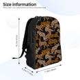 thumbnail image 4 of Lsque Leopard Print Travel Laptop Backpack, Business Slim Sturdy Laptops Backpack, Water Resistant College School Computer Bag Gift Fits 15.6 Inch Notebook, 4 of 8
