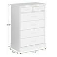 thumbnail image 5 of Mabor White Dresser for Bedroom Large Capacity Chest of Drawers Storage Cabinet, Tall 6 Drawers Dresser for Living Room Entryway Hallway, 5 of 7
