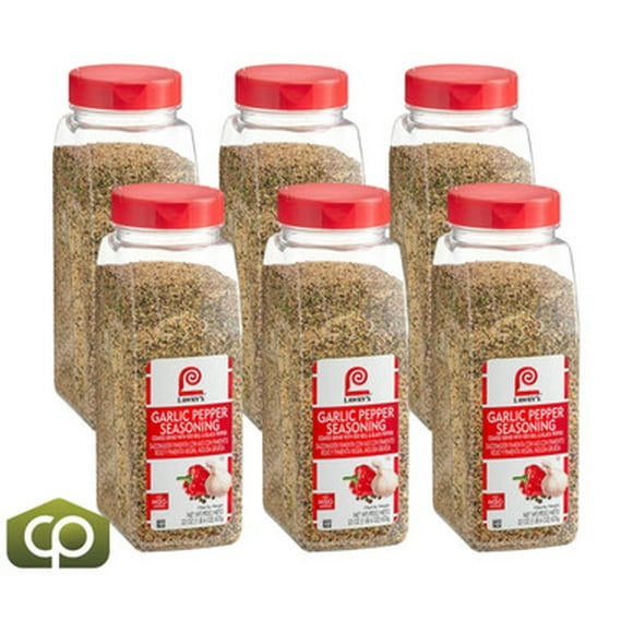 Lawry's Garlic Pepper Seasoning, Coarse Grind, 22 oz. - 6/Case - Bold Flavor