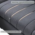 thumbnail image 6 of 89*79" Modern Modular Sectional Sofa with Deep Seat, Vertical Stripes, 5 Seat Corner Couch with Movable Ottoman, Throw Pillows,L-Shaped Comfy Cloud Indoor Furniture for Living Room, Apartment, Gray, 6 of 9