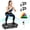 Black, variant on Vibration Plate with the built-in LED light strip, Full Body Shaker Platform for Home Exercise, Vibration Board with 5 Pull Ropes