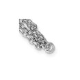 thumbnail image 3 of White Sterling Silver necklace Cable Fancy 17 in Rhodium-plated Polished Multistrand, 3 of 5