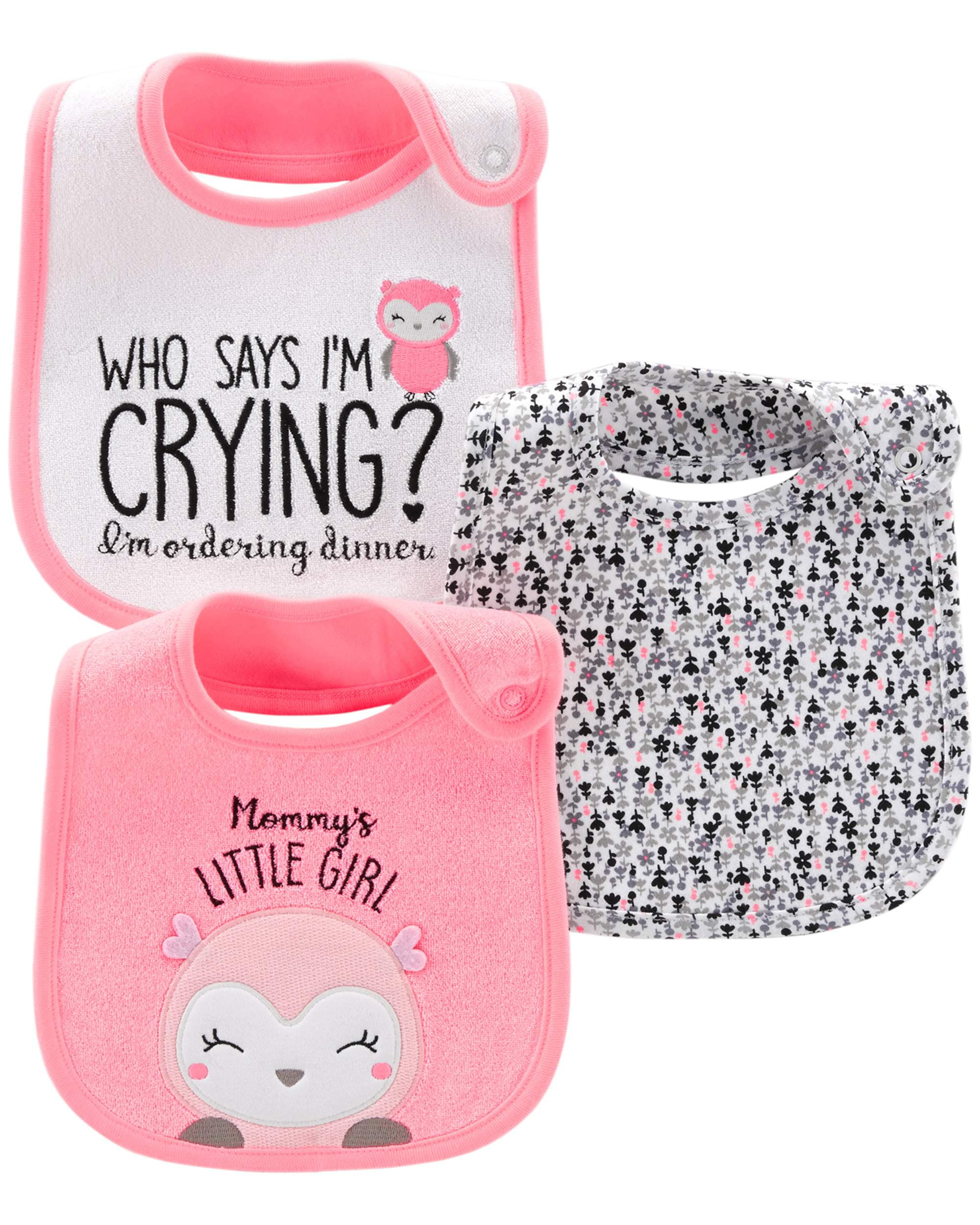 Child Of Mine By Carter's Bibs, 3pack (Baby Girls) Deal
