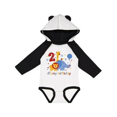 

Inktastic Safari 2nd Birthday Gift Baby Boy or Baby Girl Long Sleeve Bodysuit
