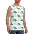 thumbnail image 2 of Uemuo Turtle Pattern Men's Sleeveless T-Shirt,Muscle Athletic Tank Top, Moisture-wicking Quick-dry Breathable Classic Tee Top for Gym Run Outdoor Sports-Large, 2 of 8