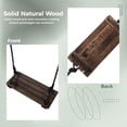thumbnail image 7 of Heavy Duty Wooden Tree Swing Seat for Adults & Kids - 440lbs Capacity, Adjustable Rope & 180 inch Tree Straps, Indoor/Outdoor Swing Set for Backyard, Garden, Porch, Patio, 17.72" x 7.87", 7 of 7