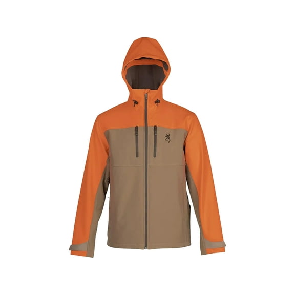 Browning Men's Flushing Meadows Soft Shell Jacket Tan/Blaze Medium