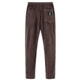 thumbnail image 4 of NIEWTR Men's Casual Pants Solid Color Widened Corduroy Back Pocket Label Casual Pants Fall Winter Active Athletic Workout Pants for Men, 4 of 4