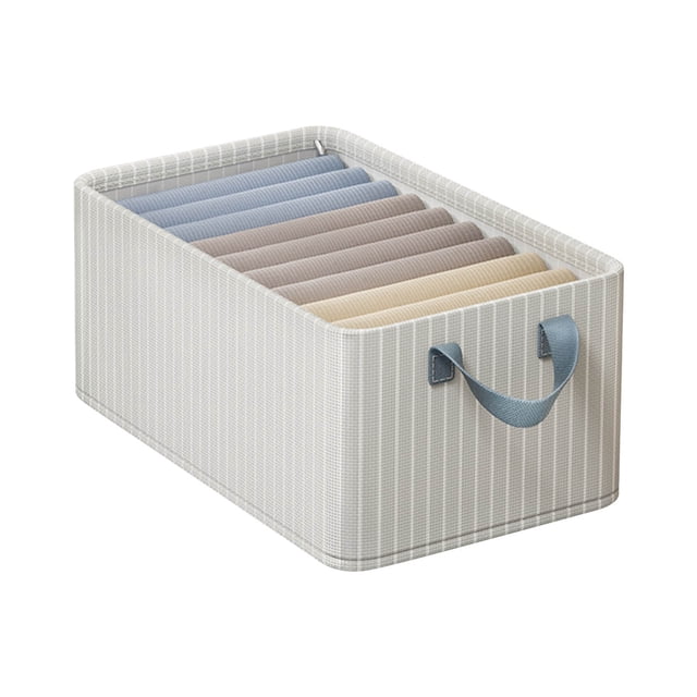 Fiudx Caja de Almacenamiento de Tela, Estructura de Acero Reforzado, Diseño Plegable, Organización Que Ahorra Espacio, Cómoda y Sin Olores, Asas Fáciles de Transportar, Almacenamiento para El Dormito