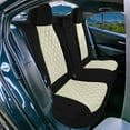 thumbnail image 3 of For Toyota Corolla 2020-2024 FH Group Custom Fit Neoprene Car Seat Covers Waterproof Beige - Rear Seat, 3 of 5