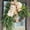 Beige, variant on 18 x 24 Inch Bohemian Hydrangea Wreath for Front Door, Artificial Spring Wreath with Linen Bow & Greenery for Porch & Home Decor