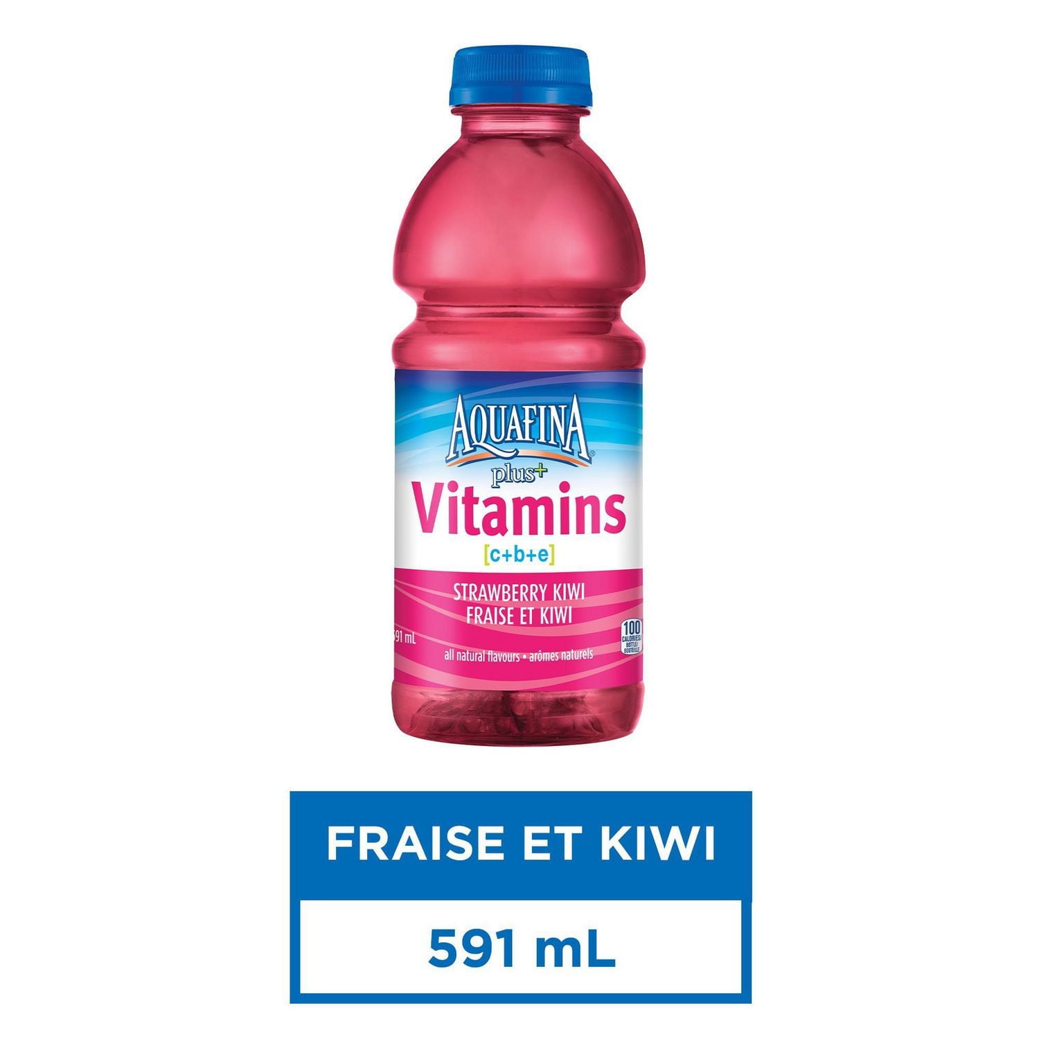 Aquafina Plus+ Vitamins Strawberry Kiwi 591mL, Bottle