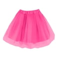 thumbnail image 4 of DHFJKG Tutu Mini Skirts Women Mesh Layered A Line Rave Party Elastic Waistband Solid Color Skirt Carnival Dance Stylish Skirt, 4 of 5