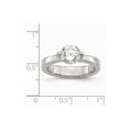 thumbnail image 7 of Stainless Steel Polished CZ Ring Size: 9; for Adults and Teens; for Women and Men, 7 of 7