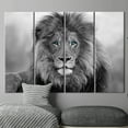 thumbnail image 4 of Loft Wall Art, Animal Canvas Art, Wild Animal Wall Art, Blue Eyed Lion Printed Canvas, Wildlife Canvas, Lion Wall Decor, Wild Lion Canvas Art, Canvas Wall Decor - 5P-Rolled Canvas, 4 of 9