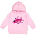 thumbnail image 2 of Inktastic Girls Pink Airplane Pilot Toddler Hoodie, 2 of 4