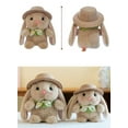 thumbnail image 5 of Brown Bunny Plush Toy With Hat And Scarf - Soft Stuffed Animal For Teens And S, Ideal For Home Decor, Gifting, And Collecting, 5 of 6