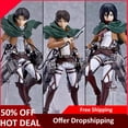 thumbnail image 2 of 15cm Anime el ataque de los titanes figura 207 # Eren Yeager figura 203 # Mikasa figura de acción 213 # Juguetes Gong Bohan LED, 2 of 2