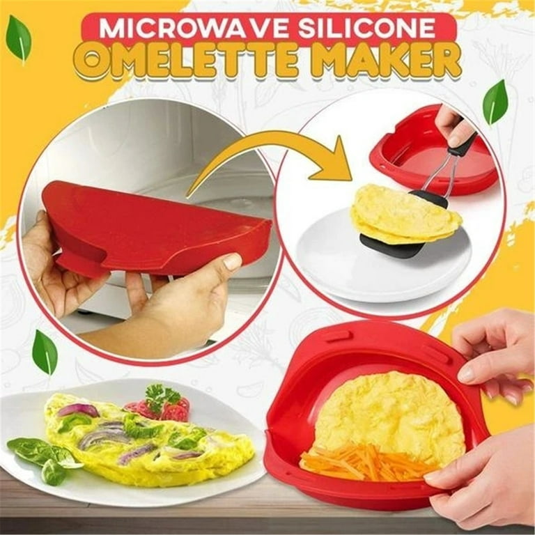 Culinary Elements Microwavable Nonstick Omelet Maker: Quick & Easy  Breakfast, Dishwasher Safe, Holds Up to 3 Eggs