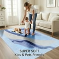 thumbnail image 3 of Ultrug Abstract Area Rug Soft Rugs Non-Slip Indoor Carpet for Bedroom Living Room Home Decor,4'x6',Blue, 3 of 7
