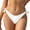 White, variant on TMOYZQ Women's Tie Side Thong Bikini Bottom High Cut String Bikini Bottom Swimsuit Briefs Cheeky Brazilian Bathing Suits Swim Bottoms Summer Swimwear Beachwear