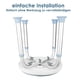 thumbnail image 3 of Shower stool 360 swivel shower stool Height adjustable shower chair Bath stool Bath stool, 3 of 5