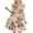 Beige, variant on Girls Smocked Dresses Size 8 Cute Ruffle Sleeve Summer Floral Tiered Dress Aline Casual Beach Vacation Outfits Wine, 9 Years