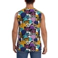 thumbnail image 4 of Fotbe Retro Panther Men's Camiseta sin Mangas Estampada para Hombres, Playera Casual para Gimnasio, Entrenamiento, Playa-Small, 4 of 7