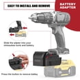 thumbnail image 3 of Adaptador de batería DeWalt 18V/20V a Milwaukee M18 para Aikeec, 3 of 6