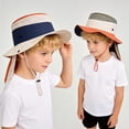thumbnail image 5 of Xfvqtps Kids Sun Hat with Neck Flap Boys Girls Summer Hat Adjustable Strap Wide Brim Mesh Breathable Beach Sun Protection Bucket Hat, 5 of 6