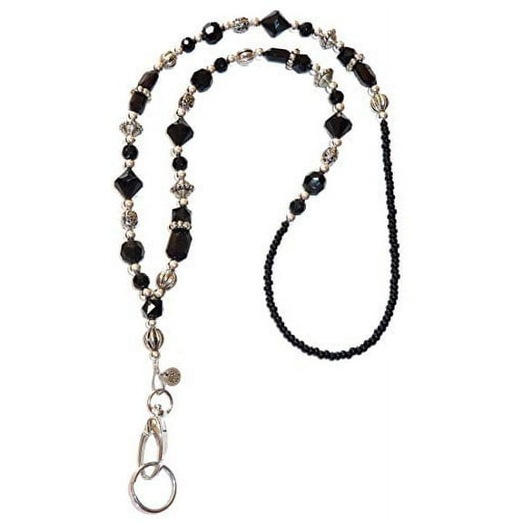 Slim Style Fashion Women's Beaded Lanyard 34", Breakaway and Non Breakaway Available, for Keys, Badge Holder, Phone, Cruise