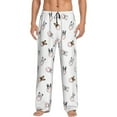 thumbnail image 2 of Goofa Bbaseball Dog Printed Soft Pajama Pants for Men, Wide Leg Comfy Casual Lounge Yoga Pants-Small, 2 of 9