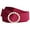 Wine Red, variant on INSPIRE CHIC Women Plus Size Faux Pearl Buckle Waist Belt, Vintage Velvet Wide Cinch Belts Waistband for Dress 25.59-32.28" Black