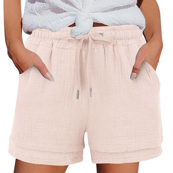 OIUUAK Women's Loose Casual Shorts, Cotton Sweat Shorts Women, Sweat Shorts Women Pack, Low Waisted Sweat Shorts