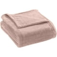thumbnail image 3 of Elle Decor Solid Plush Oversized Throw Blanket - Silky Soft and Cozy Flannel Fleece, for Bed and Couch - Rose Smoke - Size 60" x 70", 3 of 6
