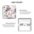 thumbnail image 5 of Rateoe Orchids Flowers Pattern Tissue Box Cover, Modern Square Decorative Leather Facial Paper Case Organizer Holder Dispenser 5X5X5'', 5 of 8
