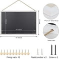 thumbnail image 4 of Sfugno Wood Bulletin Boards, 2-Pack Linen Wall Bulletin Board, Decorative Hanging Pin Board, Frame Cork Board Light Bulletin Boards for Home Kitchen Office, 4 of 8