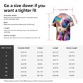thumbnail image 5 of Hirioo Rainbow Poodle Urban Street for Men's Cuban Collar Short Sleeve Shirt Button Down Shirt Beach Summer Shirts Wedding Vacation Shirts-X-Large, 5 of 5